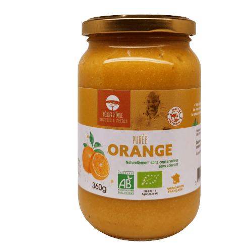 Purée orange 360g Les Délices d'Emile