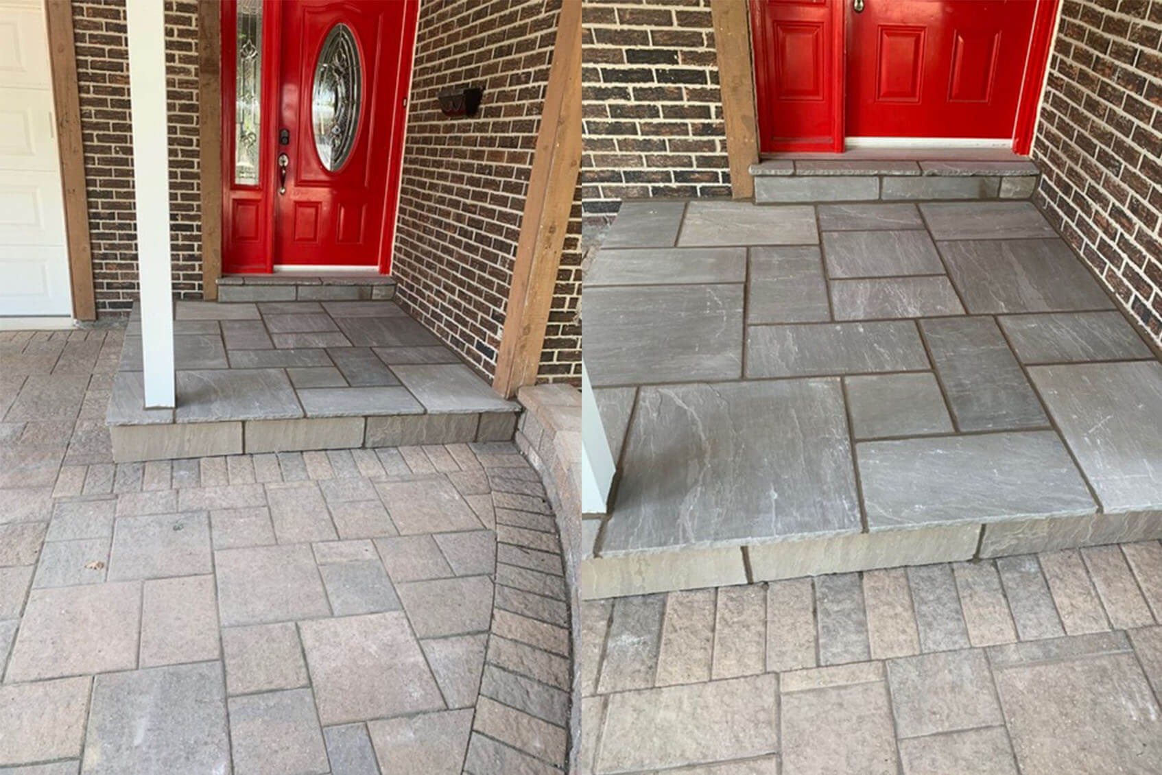 Flagstone Repair in Orangeville Lesiak Masonry