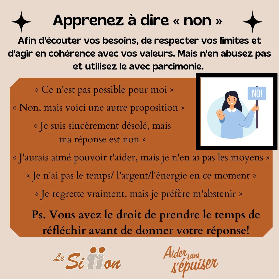 Apprendre à dire « Non » Le Sillon