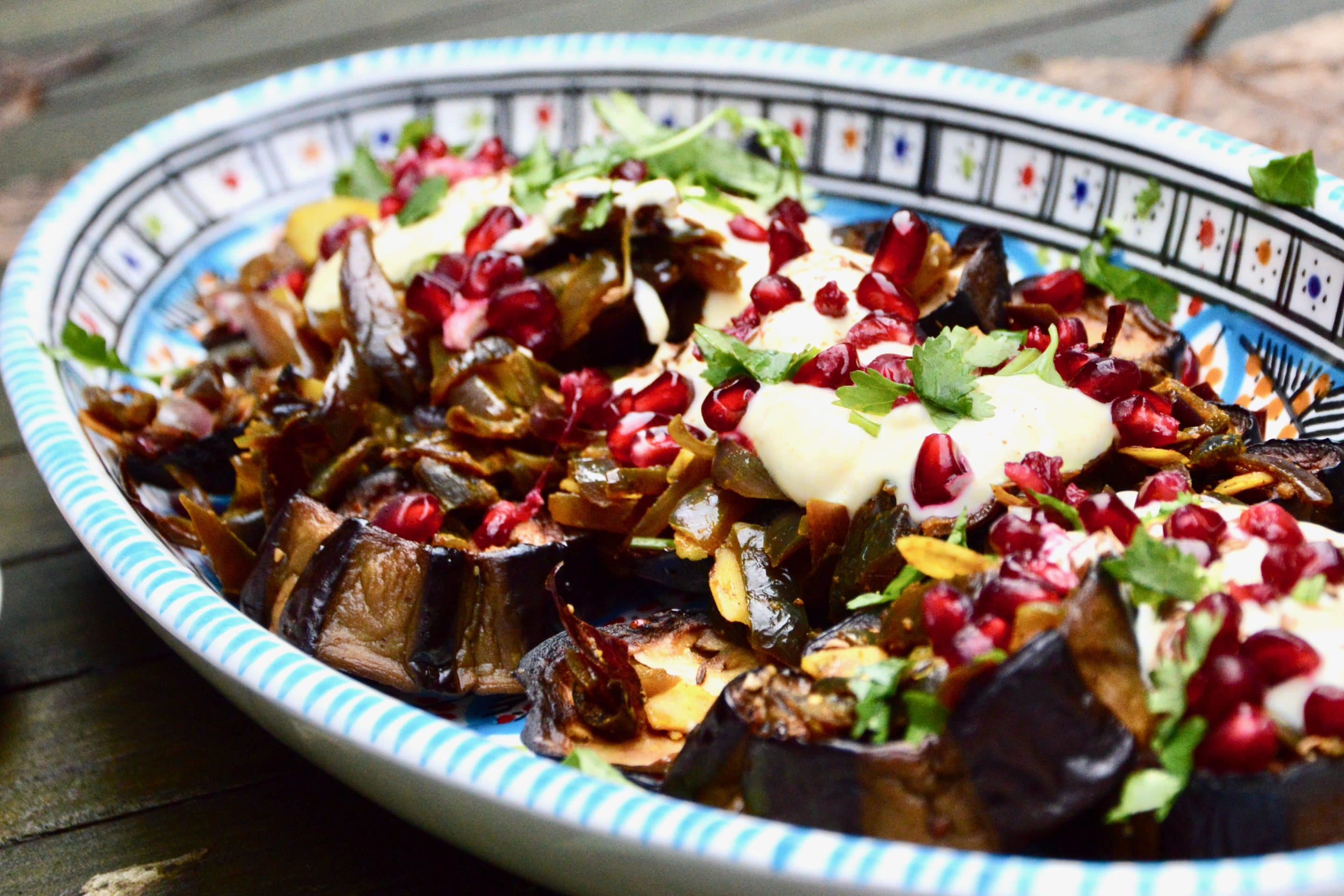 Roasted aubergine salad my way Les menus plaisir