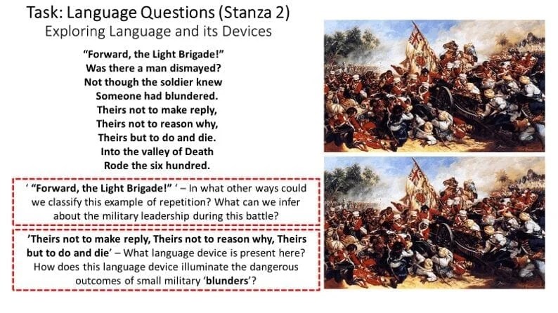 GCSE Poetry ‘The Charge of the Light Brigade’ by Alfred