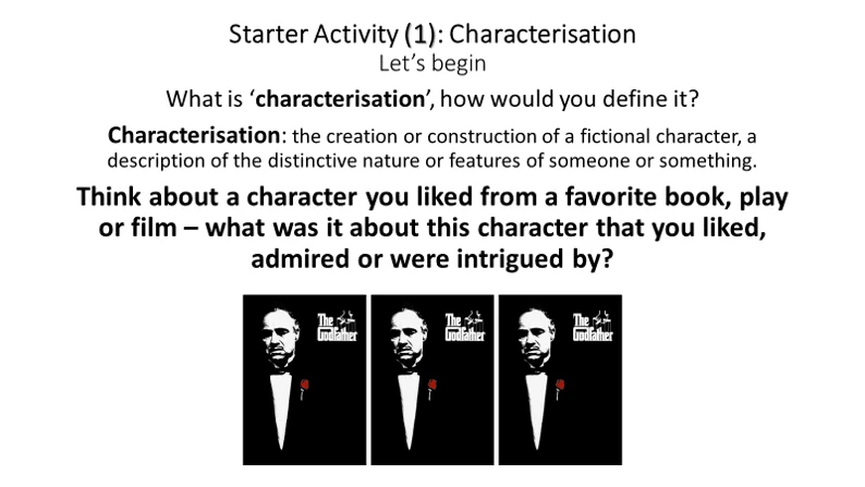 A Level Literature (8) Hamlet The Characterisation of Hamlet Lesson Planned A Marketplace
