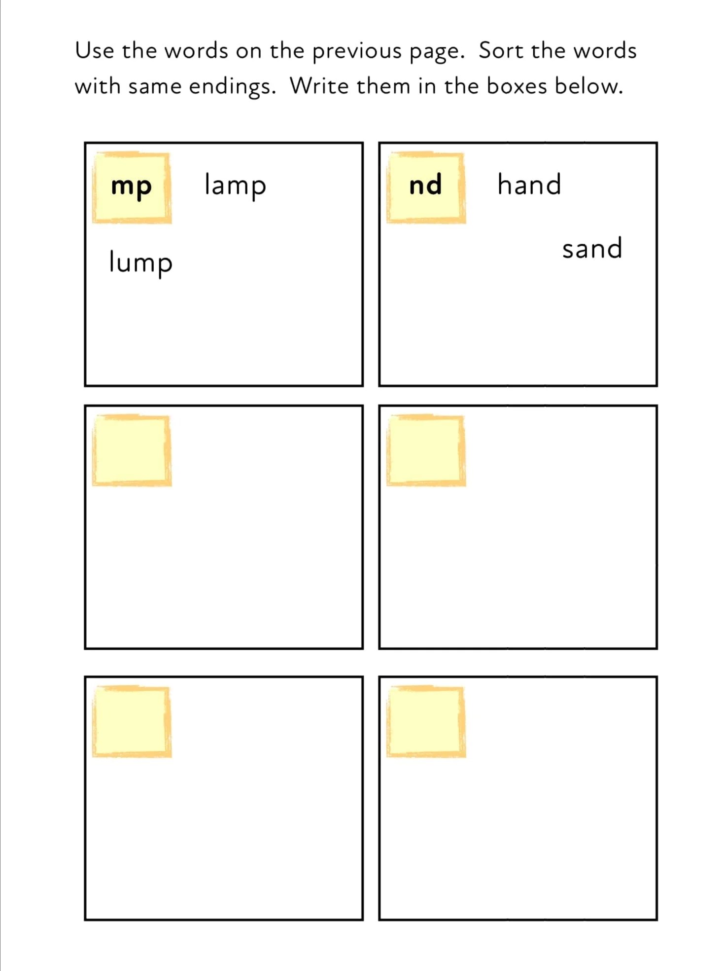 Final Consonant Blends Sound Out & Practise Reading 4 Letter Words (3