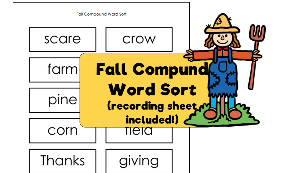 Fall Compound Word Sort Lesson Plan Source