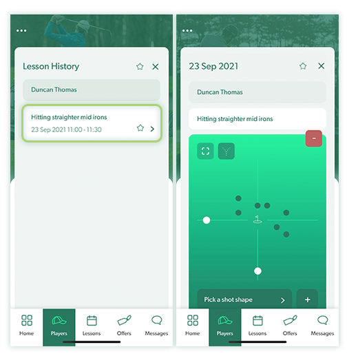 Editing Lesson Records Lesson Pro