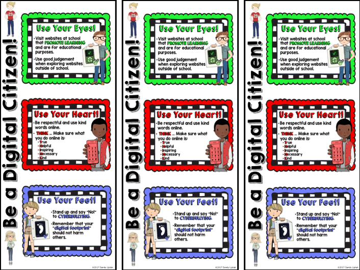 Digital Citizenship for Middle and High School Lessons by Sandy