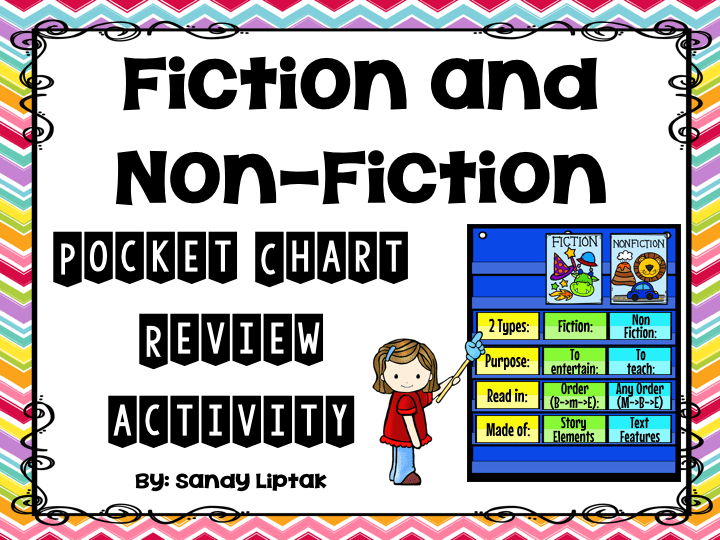 Fiction and NonFiction Pocket Chart Activity Lessons by Sandy