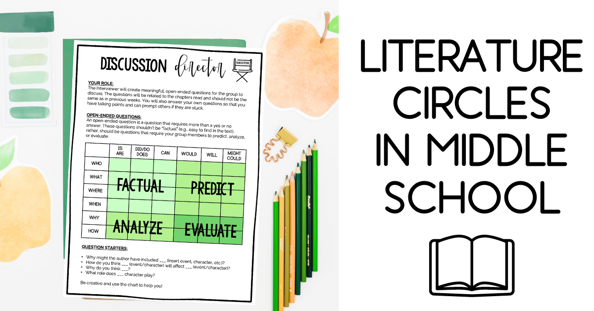 Literature Circles in Middle School Foster a Love of Reading and