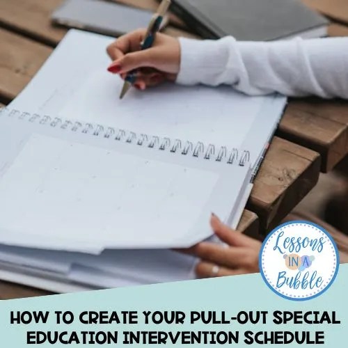 3 Important Steps In Creating A Pullout Schedule For Special Education