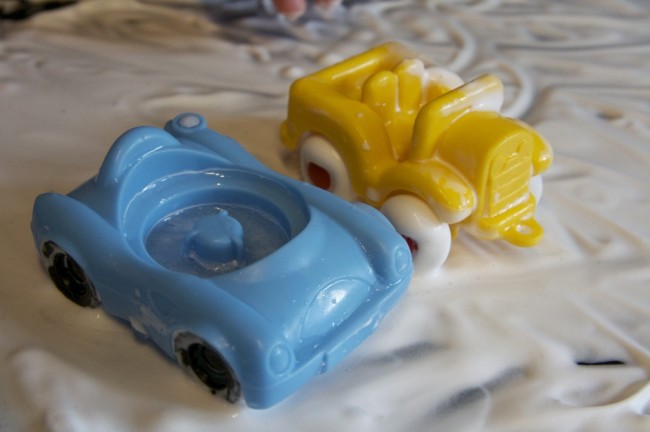 shaving cream car wash