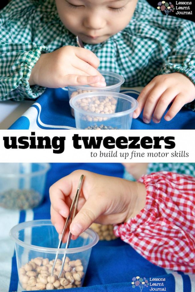 Fine Motor Skills Using Tweezers via Lessons Learnt Journal