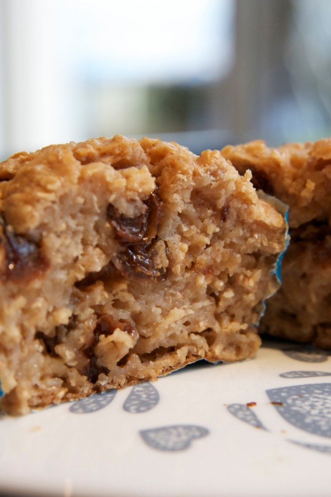 Hearty Oatmeal Muffins for Valentine's Day