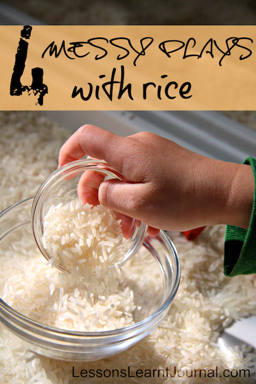 Messy Play with Rice