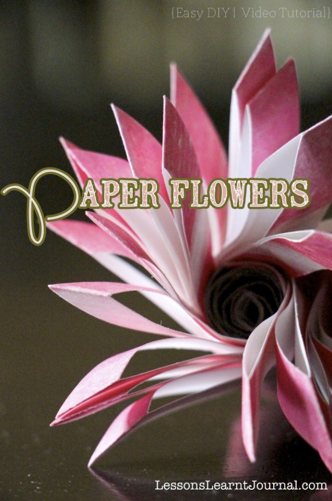 Paper Flowers Valentines Day
