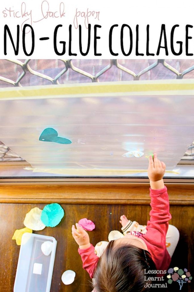 Collage with Sticky Back Paper