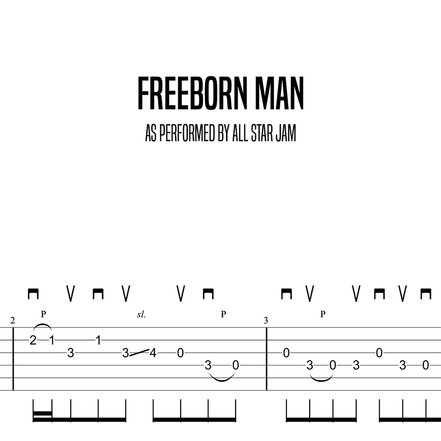 Freeborn Man (All Star Jam 2nd Break), Tony Rice (Advanced) Lessons