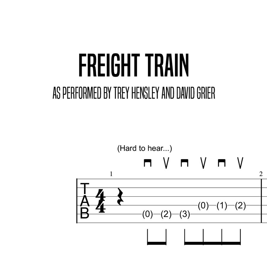Freight Train Guitar Chords
