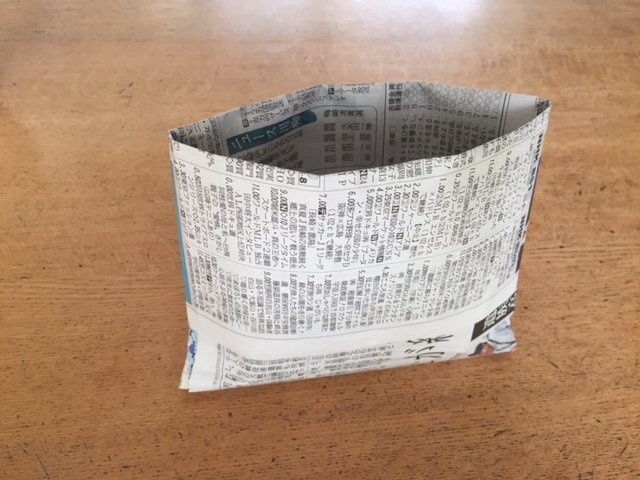 「新聞紙で作るごみ袋」で生ごみ処理をプラなしに♪