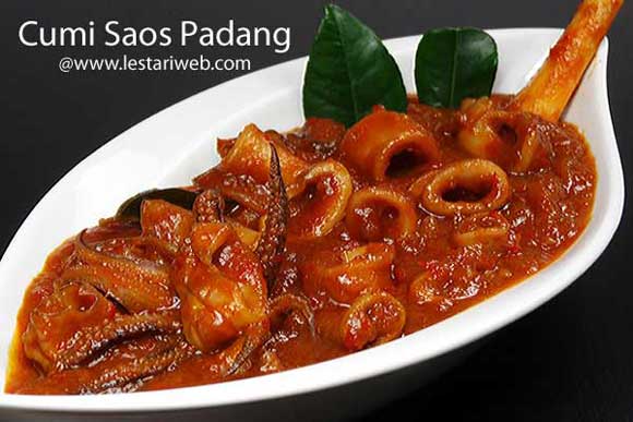 Kumpulan Resep Asli Indonesia Cumi Saos Padang