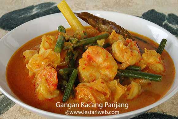 Kumpulan Resep Asli Indonesia Gangan Kacang Panjang