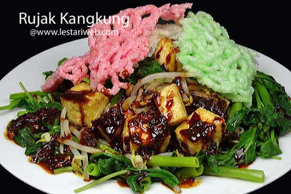 Kumpulan Resep Asli Indonesia Rujak Kangkung