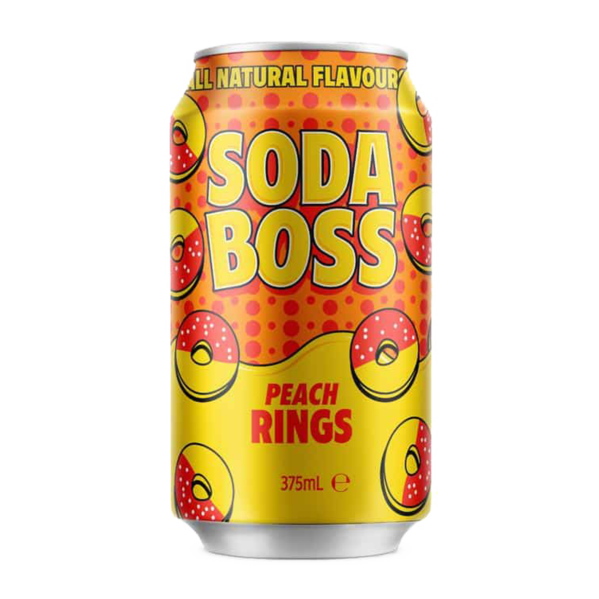 375mL Soda Boss Peach Rings Les Whitehead Dairy Products