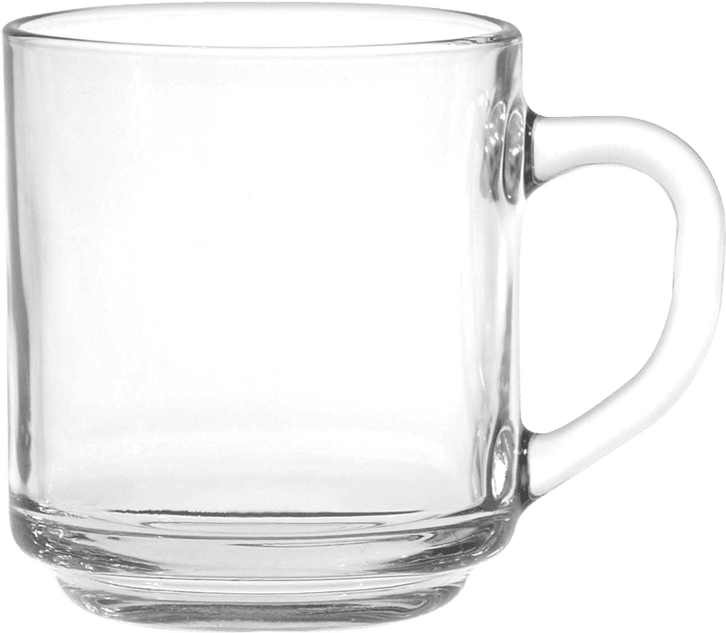 10 Oz. Capri Glass Coffee Mug Let It Ride Design