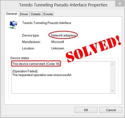 Dit Apparaat Kan Niet Starten. (Code 10) In Network Adapter (Solved) - Netwerkproblemen