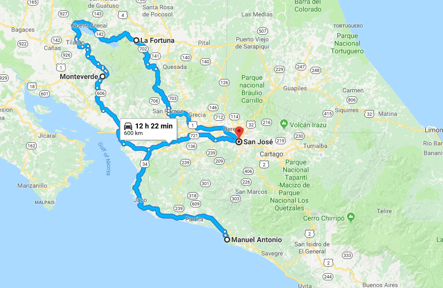 Planning a Road trip in Costa Rica Planning a road trip to Costa Rica