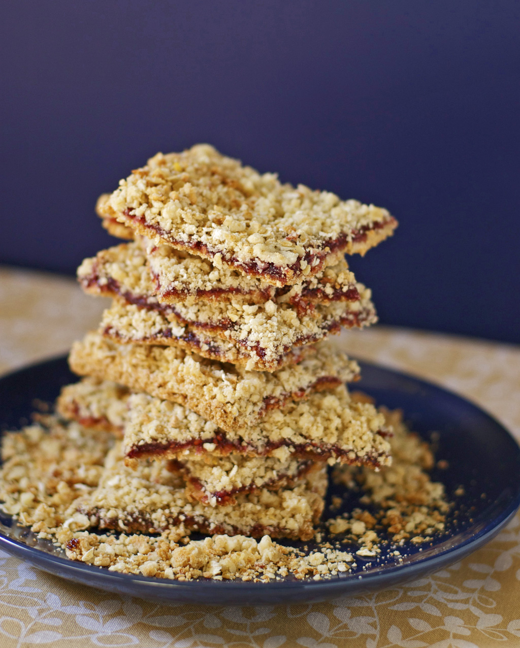 Oatmeal Jam Bars Gluten Free Recipe Let's Be Yummy