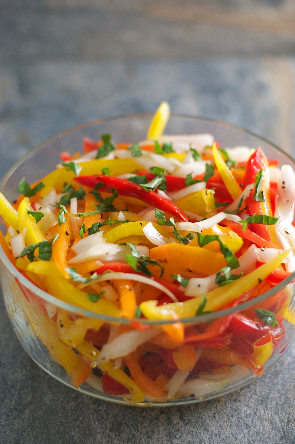 Three Pepper Salad Let's Be Yummy