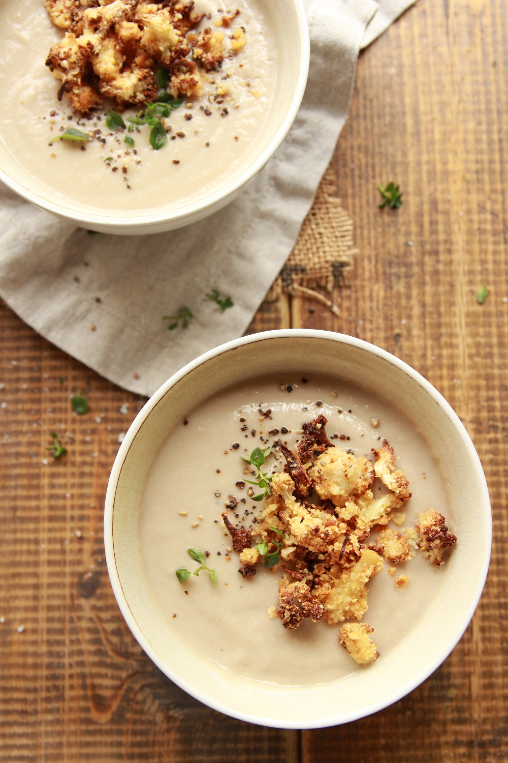 Creamy Chestnut And Cauliflower Soup Vegan Let's Brighten Up