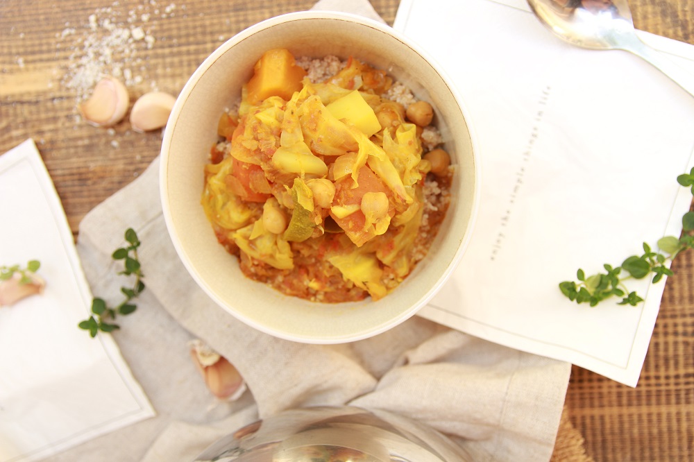 Hearty Chunky Vegan Couscous! Let's Brighten Up