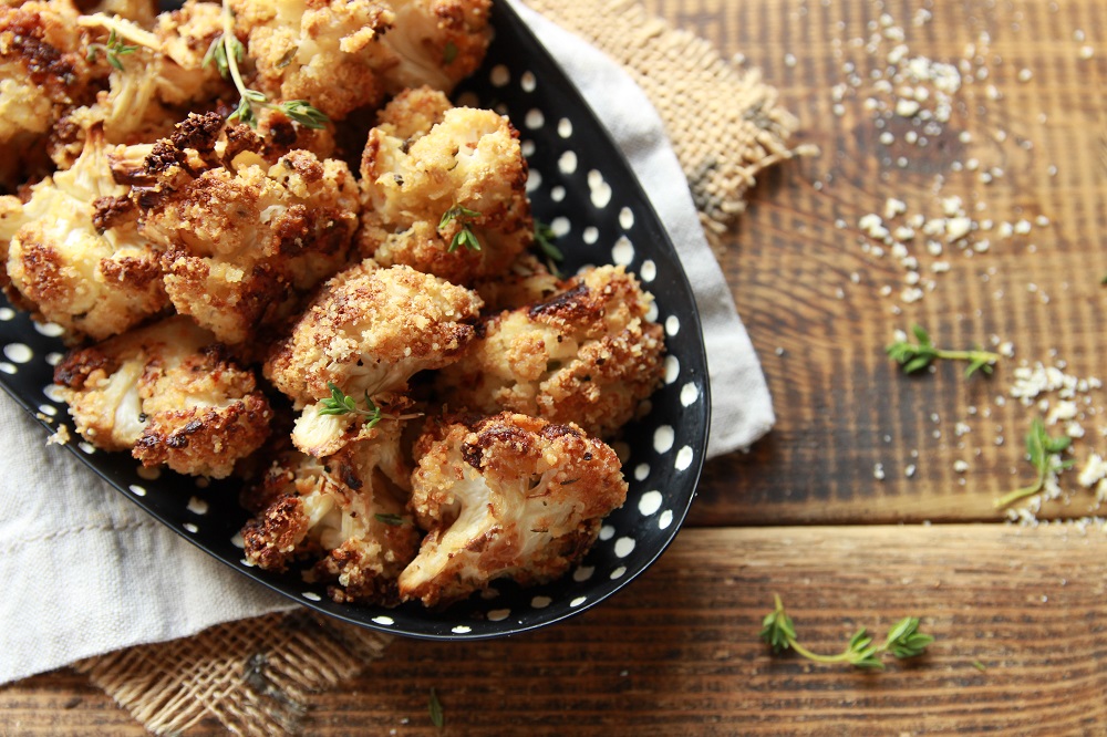Nutty Oven Roasted Cauliflower Gluten Free! Let's Brighten Up