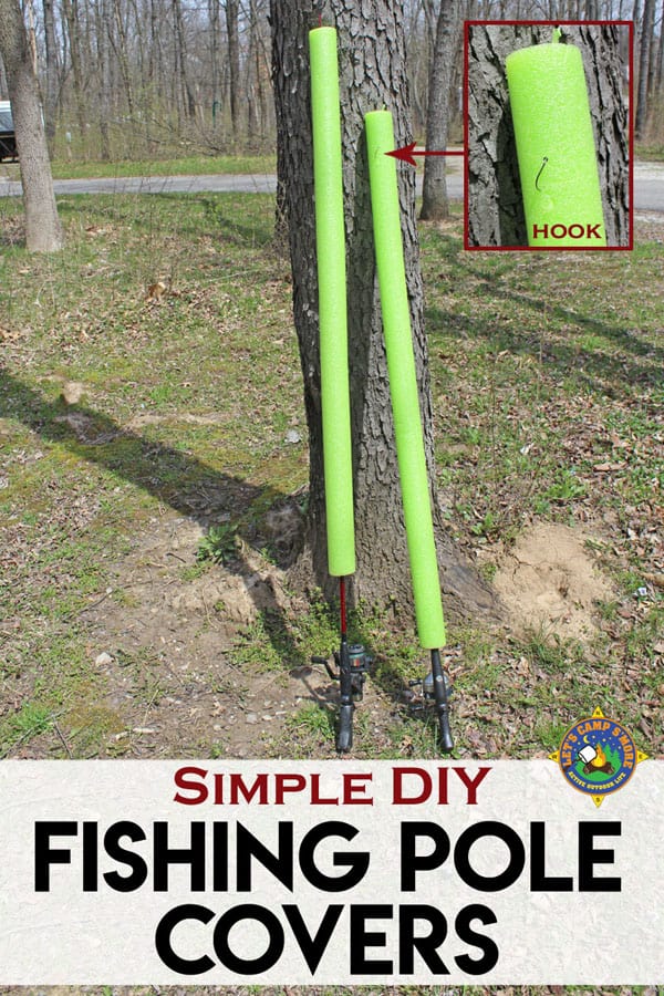 DIY Fishing Pole Cover made from a Pool Noodle Tutorial