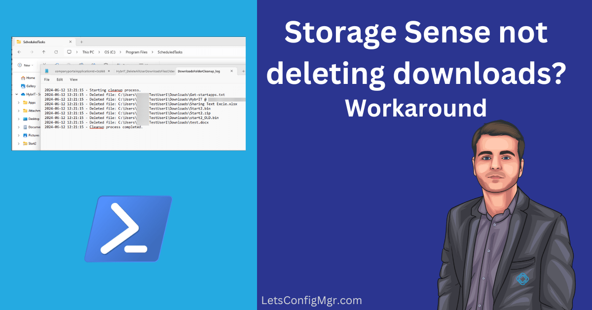 Storage Sense not deleting downloads Workaround Let's ConfigMgr!