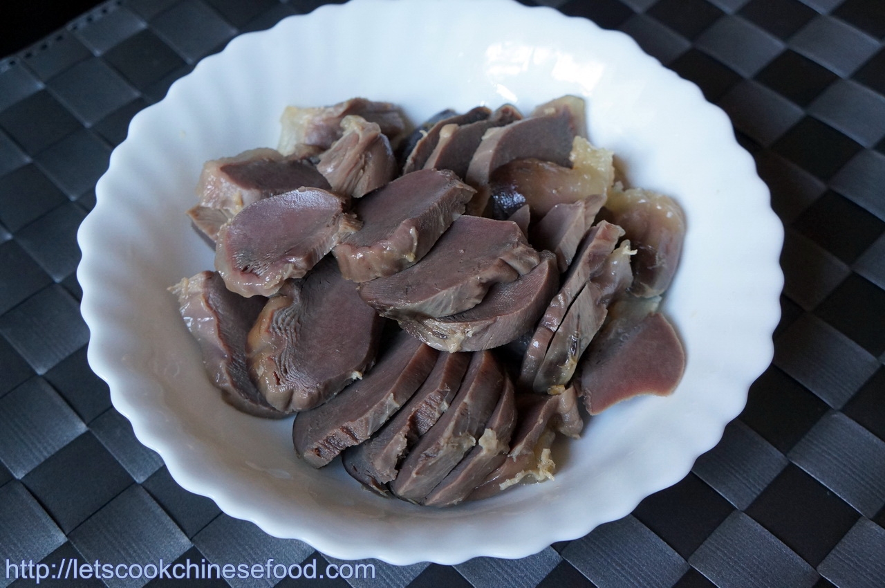 Chinese Recipe Strewed Turkey Gizzard with Supreme Soya Sauce (中菜食譜