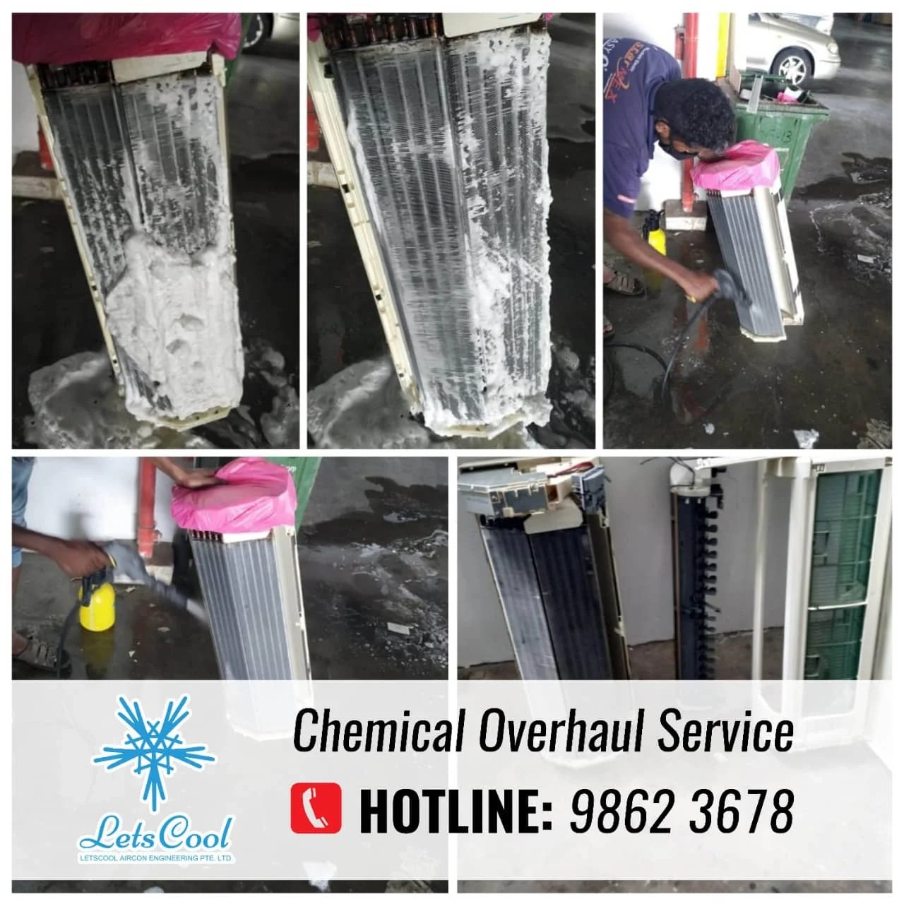 Best Aircon chemical Wash Service Singapore 60 Day Warranty