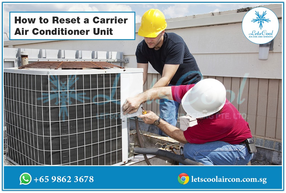 How to reset Career Air conditioner Aircon Repair shop Singapore