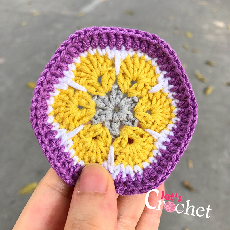 African Flower Free Crochet Pattern