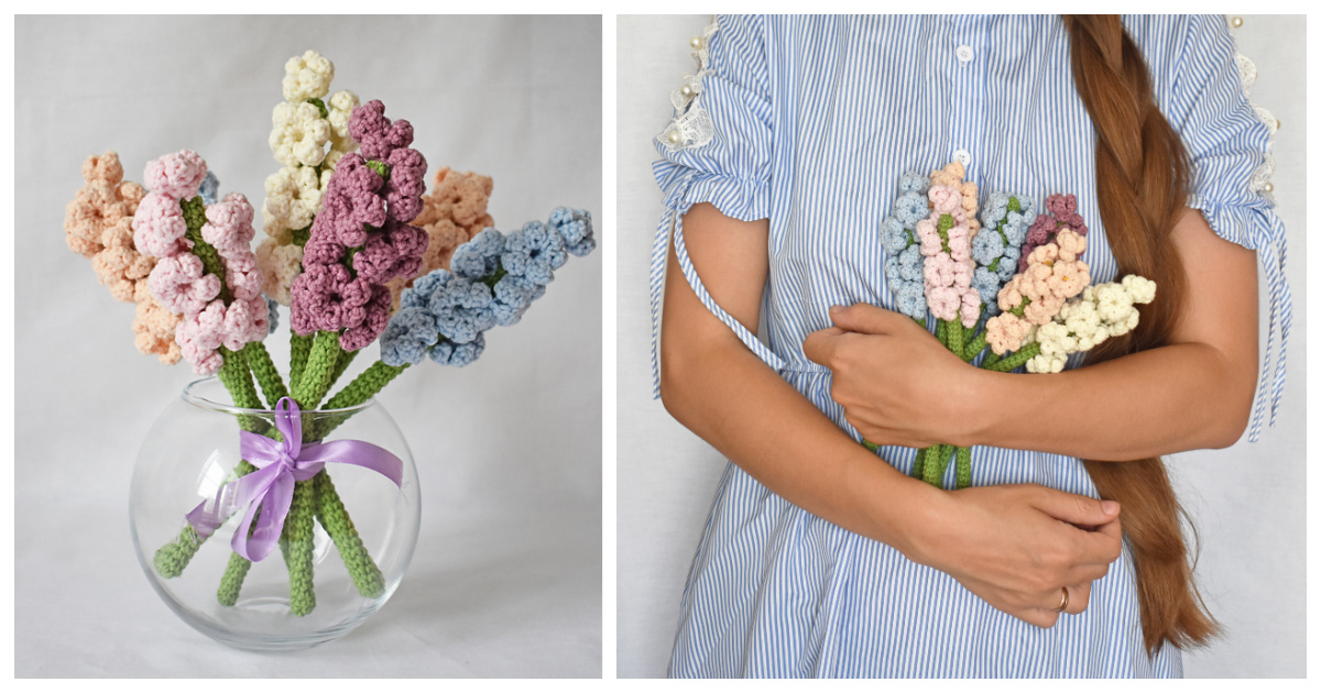 Flower Hyacinth Free Crochet Pattern