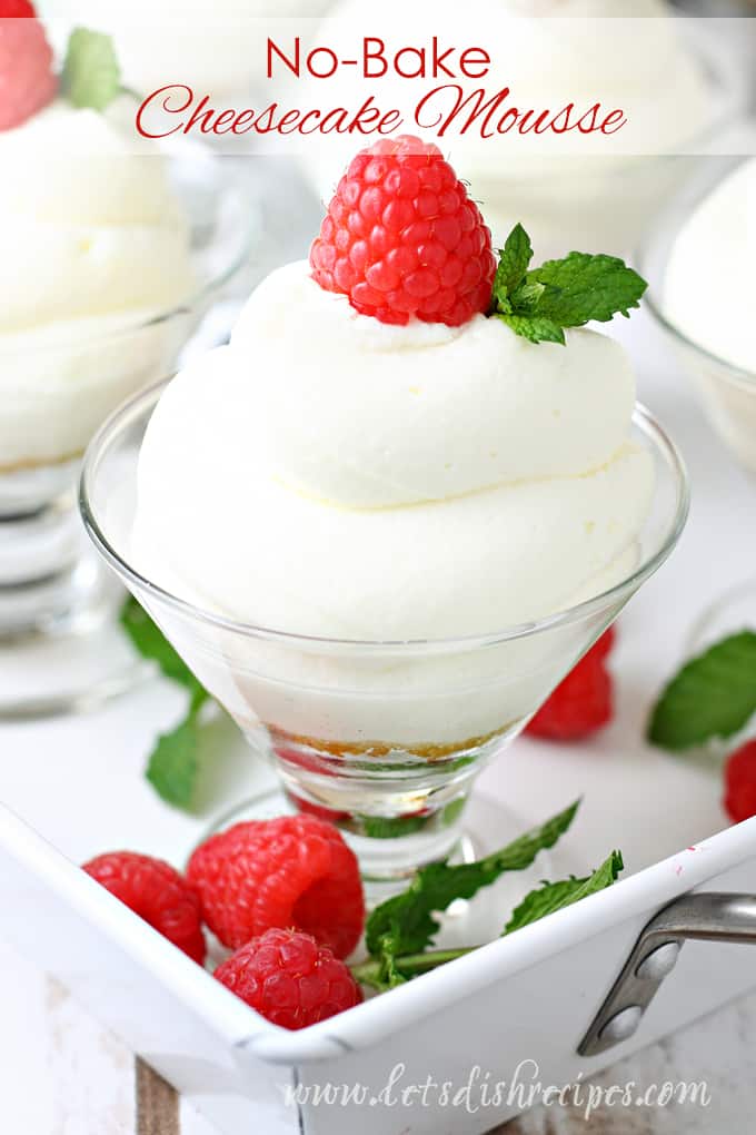 NoBake Cheesecake Mousse Let's Dish Recipes