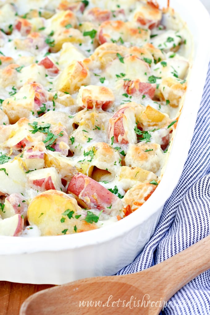 Cheesy Lemon Parsley Potatoes Let's Dish Recipes
