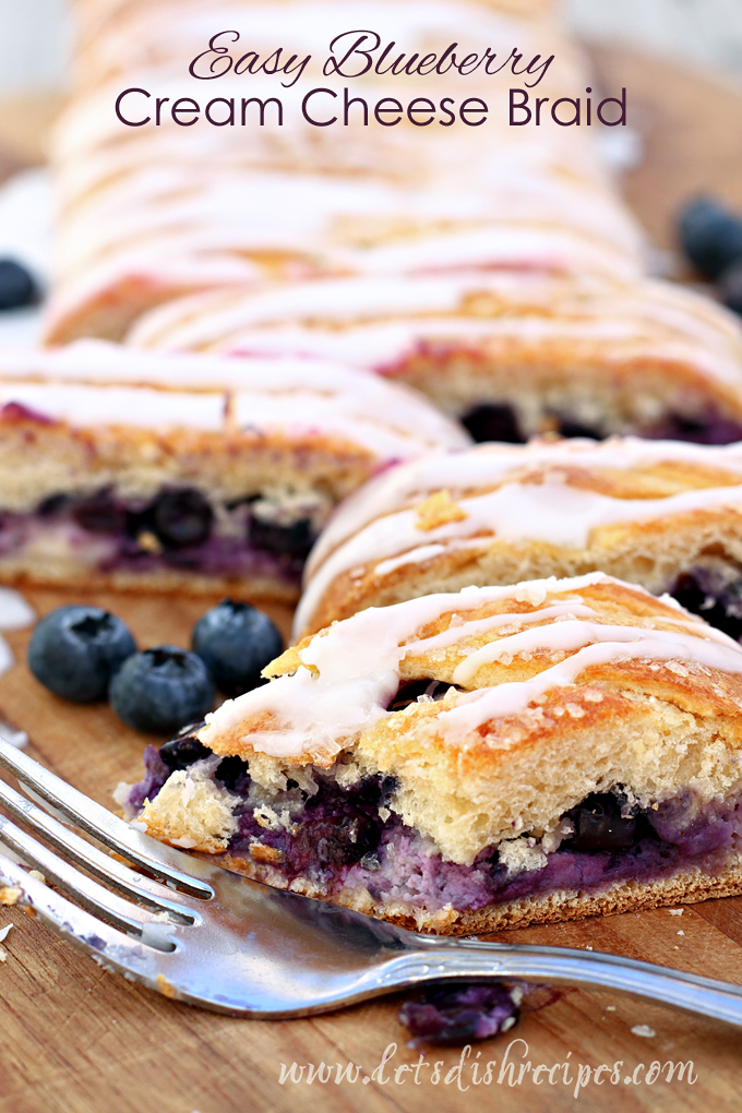 Easy Blueberry Cream Cheese Braid Let's Dish Recipes