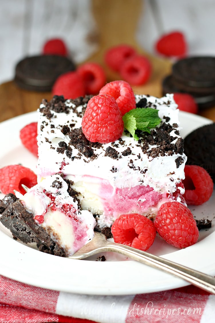 Frozen Raspberry Oreo Dessert Let's Dish Recipes