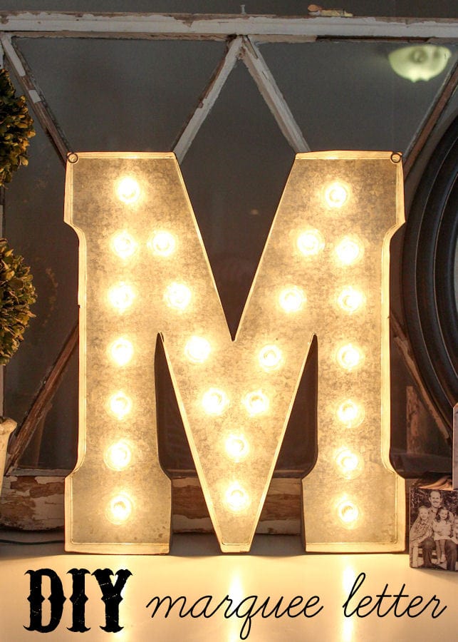 DIY Marquee Letter Let's DIY It All With Kritsyn Merkley