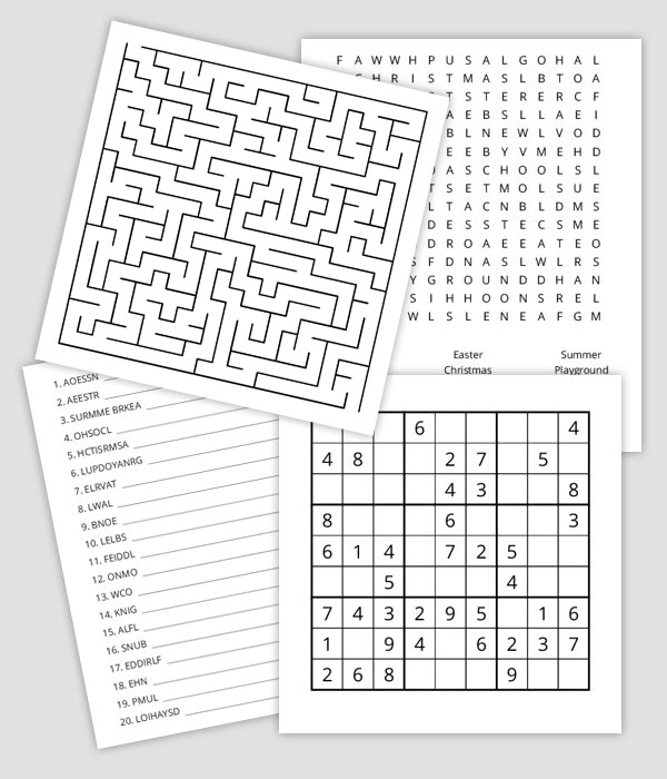Make your own Puzzles with Printable Puzzle Maker