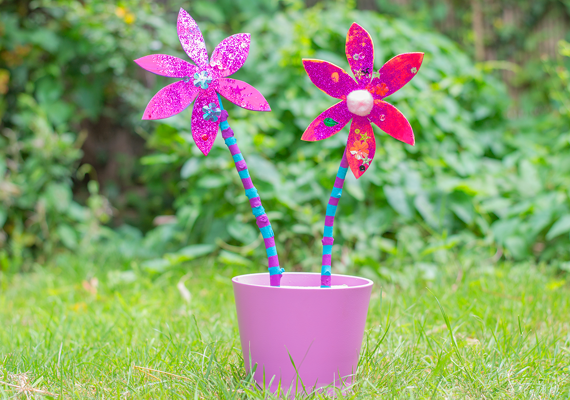 How To Make Foam Flowers With Sticks