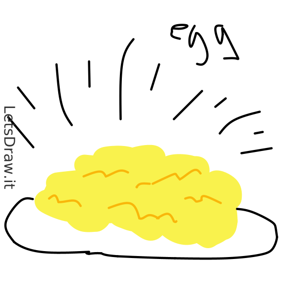How to draw scrambled eggs / 113xcs4jo.png / LetsDrawIt