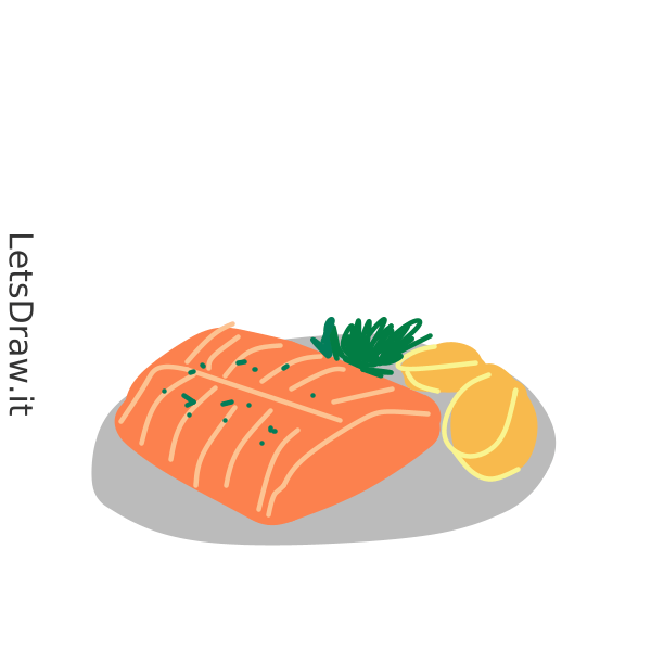 How to draw salmon / 31czcpk3c.png / LetsDrawIt
